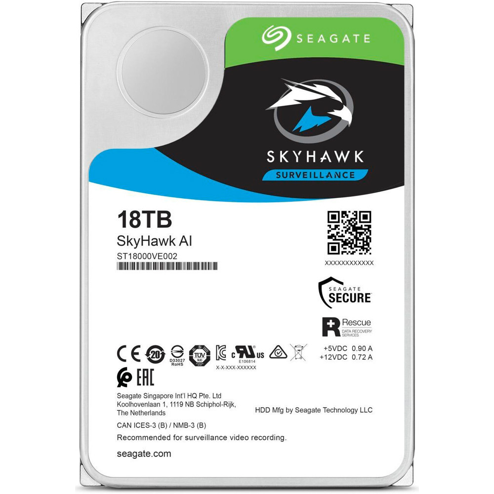 HD SATA 18TB SEAGATE SkyHawk (ST18000VE002) Almacenamiento Discos Duros ...