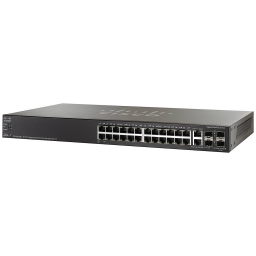 SWITCH CISCO 28PORTS 10/100/1000 SG500-28 STACKABLE MANAGED (SG500-28-K9-NA)