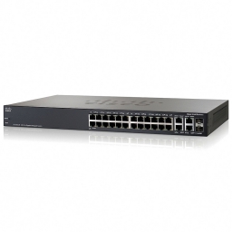 SWITCH CISCO 28 PORTS (26 PORTS GIGABIT/2 PORTS SFP) SG300-28 MANAGED SRW2024-K9-NA