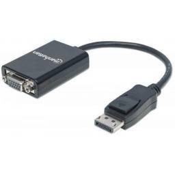 ADAPTADOR DISPLAY PORT (M)->VGA (H) MANHATTAN