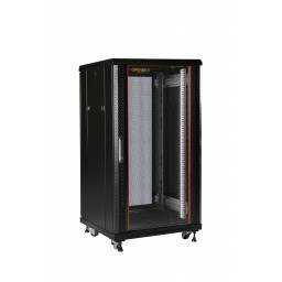 RACK 19 " 22U C/PUERTA VIDRIO 600x600 (P/PISO)