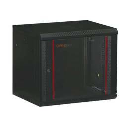 RACK 19"          9U C/PUERTA VIDRIO 600x450 (P/PARED)