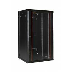 RACK 19"         22U C/PUERTA VIDRIO PIVOTANTE 600x550