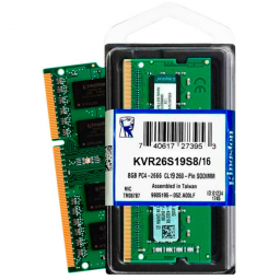 RAM NOTEBOOK 16GB 2666MHz KINGSTON DDR4 (KVR26S19S8/16)