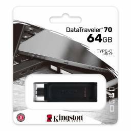 USB MEMORY DRIVE  64GB USB-C 3.2 KINGSTON (DT70/64GB)