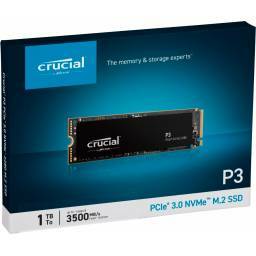 HD SSD 1TB CRUCIAL P3 PCIe NVMe (2280) (CT1000P3SSD8)