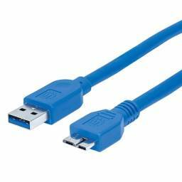 CABLE USB 3.0->Micro B 0.5Mtr  MANHATTAN AZUL USB 3.0
