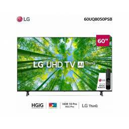 TV LED 60" LG UHD 4K SMART con ThinQ AI (Inteligencia Artificial) 60UQ8050PSB