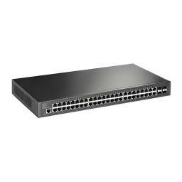 SWITCH TP-LINK 48 PORTS GIGABIT JetStream GESTIONABLE 4 PORTS SFP TL-SG3452 (T2600G-52TS)