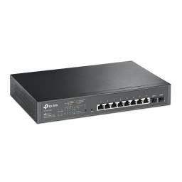 SWITCH TP-LINK 8 PORTS GIGABIT JetStream PoE+ 2 PORTS SFP TL-SG2210MP