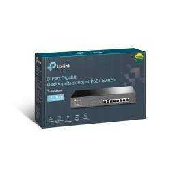 SWITCH TP-LINK 8 PORTS GIGABIT PoE+ ESCRITORIO/RACKEABLE TL-SG1008MP