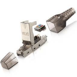 CONECTOR RJ45 BLINDADO CAT 6A TOOLLESS