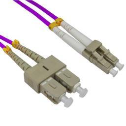 PATCH CORD FIBRA OPTICA 0.60Mts. SC/LC DUPLEX MONOMODO UPC 9/125 LSZH