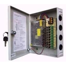 CCTV FUENTE MV-PWB1209-10A FUENTE MULTICANAL 12V 10A 9CH C/CONEXION BATERIA RESPALDO