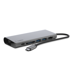 ADAPTADOR USB-C->HDMI/RJ45/2xUSB 3.0/1xUSB-C 60W/microSD BELKIN F4U092BTSGY