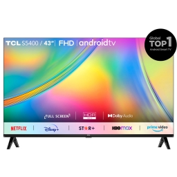 TV LED 43" TCL FHD Android TV  Chromecast Control de voz 43S5400A