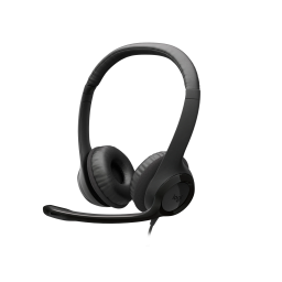 AURICULAR+MIC LOGITECH H390 USB-C Midnight Negra (981-001575)