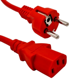CABLE DE PODER SCHUKO 3X1,5 MM2 CERTIFICADO 6F ROJO (AC004R-A-A)