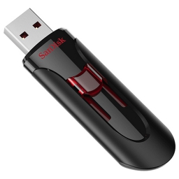 USB MEMORY DRIVE  32GB USB 3.0 SANDISK CRUZER GLIDE (SDCZ600-032G-G35)