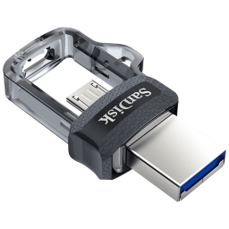 USB MEMORY DRIVE 32GB SANDISK USB 3.0+MICROUSB 3.0 (SDDD3-032G-G46)