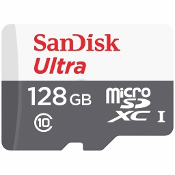 RAM MICRO-SDHC 128GB SANDISK UHS-I C10 C/ADAPTADOR 100MB/S (SDSQUNR-128G-GN6TA)