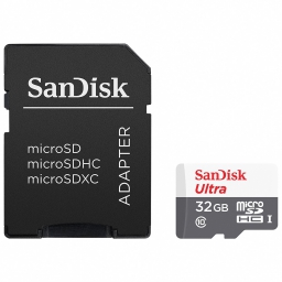 RAM MICRO-SDHC 32GB SANDISK ULTRA UHS-I 32GB CADAPTADOR SD 100Mb