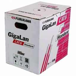 CABLE UTP CAT. 6 FURUKAWA (ROLLO 300Mts.) GRIS 24AWG