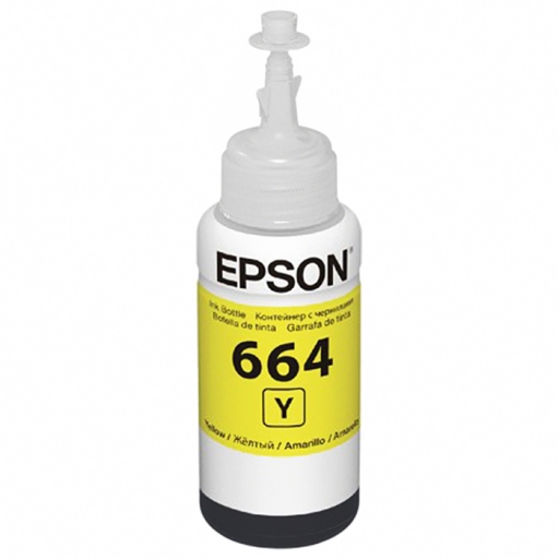 BOTELLA EPSON T664420 (664) AMARILLO (6.500PAG) L200/210/220/L355/365/375/395/1300/656/555/606/656