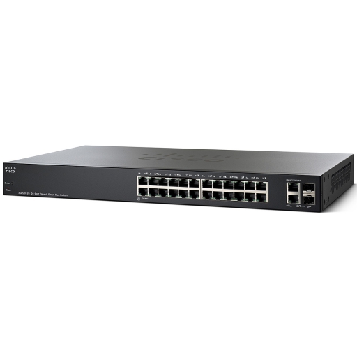 SWITCH CISCO SMARTPLUS 26 PORTS (24 PORTS GIGABIT/2 PORTS SFP) SG220-26-K9-NA