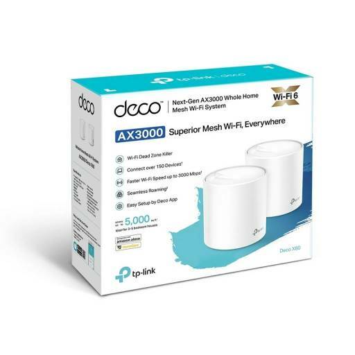 WIRELESS TP-LINK DECO X60 MESH AX3000 WI-FI 6 (PACK 2 UNIDADES)