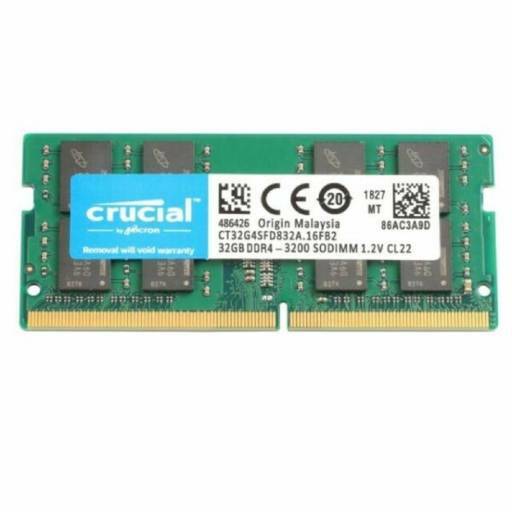 RAM NOTEBOOK 32GB 3200Mhz CRUCIAL DDR4 (CT32G4SFD832A)