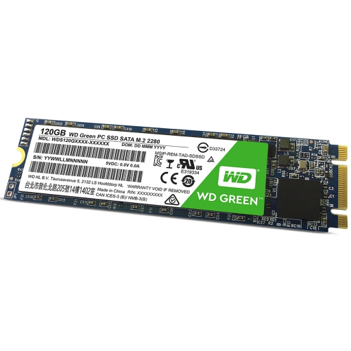HD SSD 120GB WESTERN DIGITAL GREEN M.2 SATA (2280)