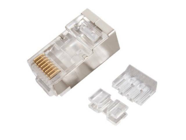 CONECTOR RJ45 CAT 6 BLINDADO Redes & WiFi Cables Red & Conectores