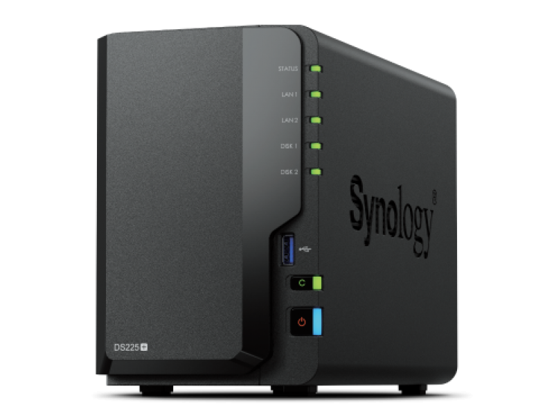 NAS SYNOLOGY DS225+ DESKTOP (2 BAHIAS) (SIN DISCOS)