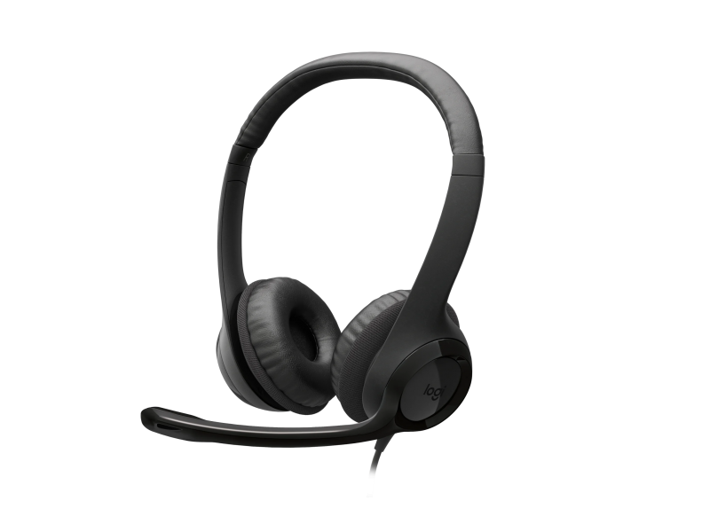 AURICULAR+MIC LOGITECH H390 USB-C Midnight Negra (981-001575)